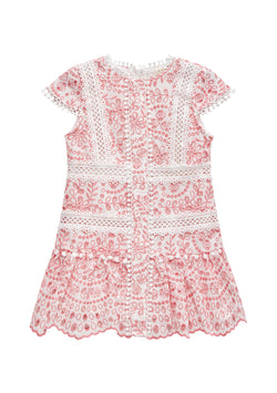 Zoe Short Sleeve Embroidered Dress (Baby)