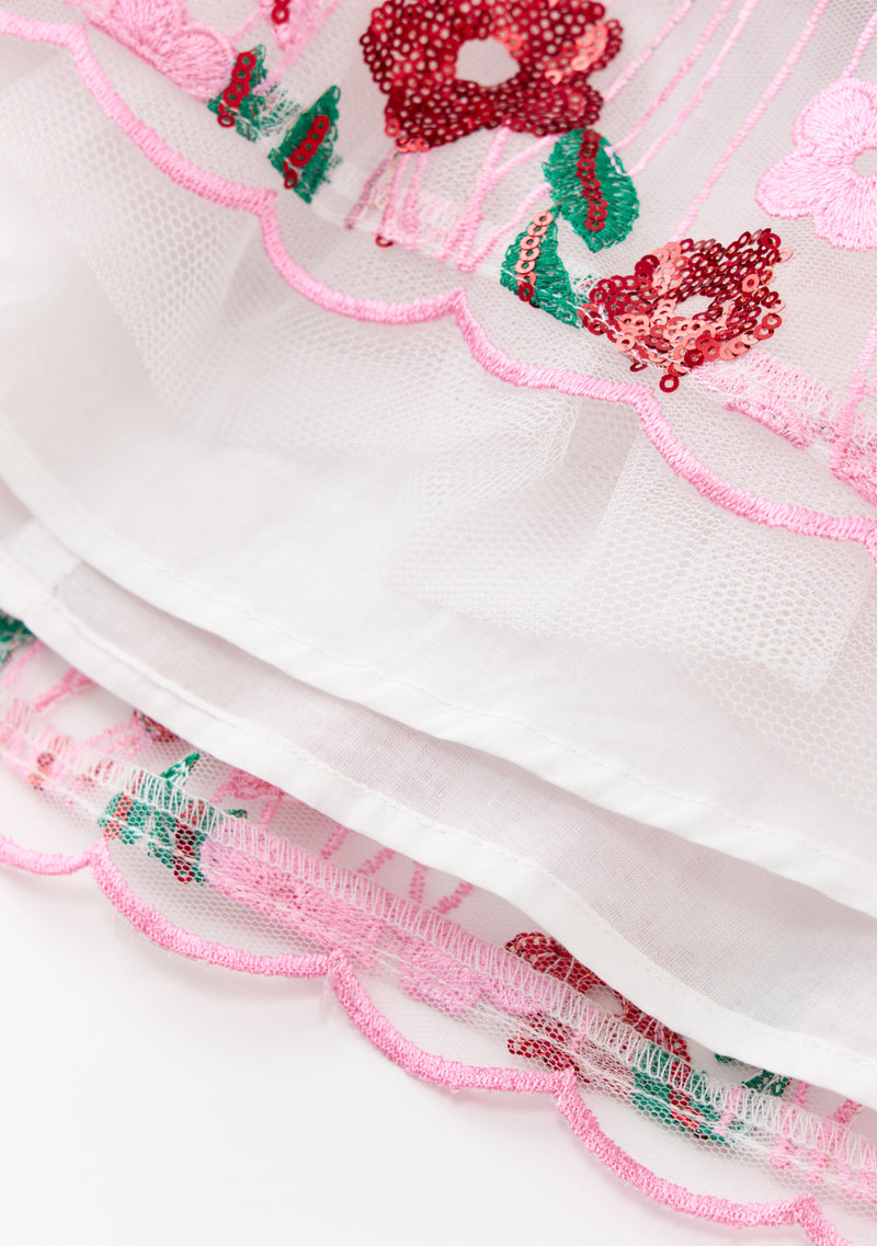 Shyla Embroidered Mini Dress