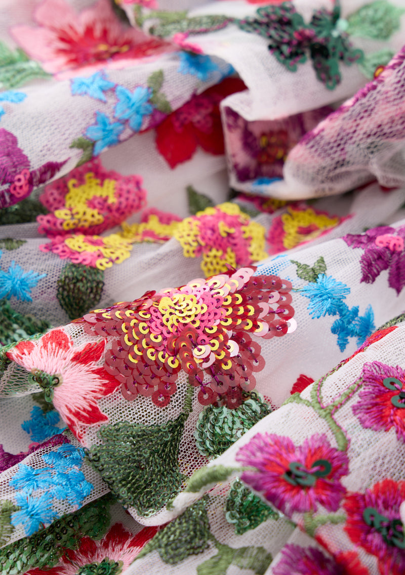 Myla Embroidered Mini Skirt