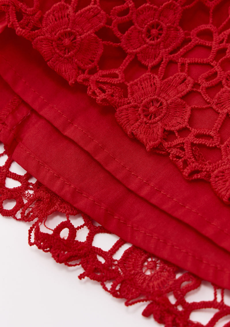 Cora Embroidered Mini Dress