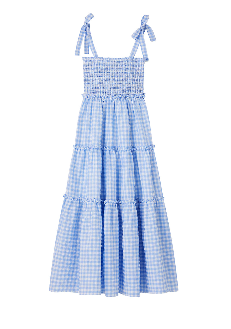 Gingham Cotton Maxi Dress