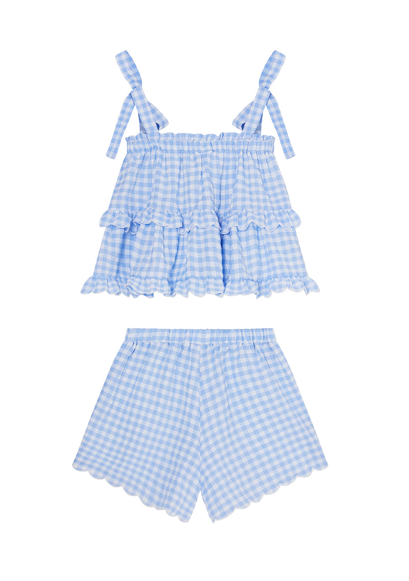 Gingham Cotton Shorts