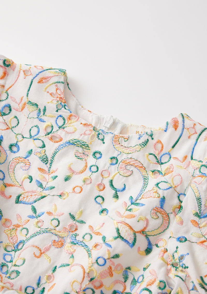 Loretta Embroidered Frill Dress (Baby)