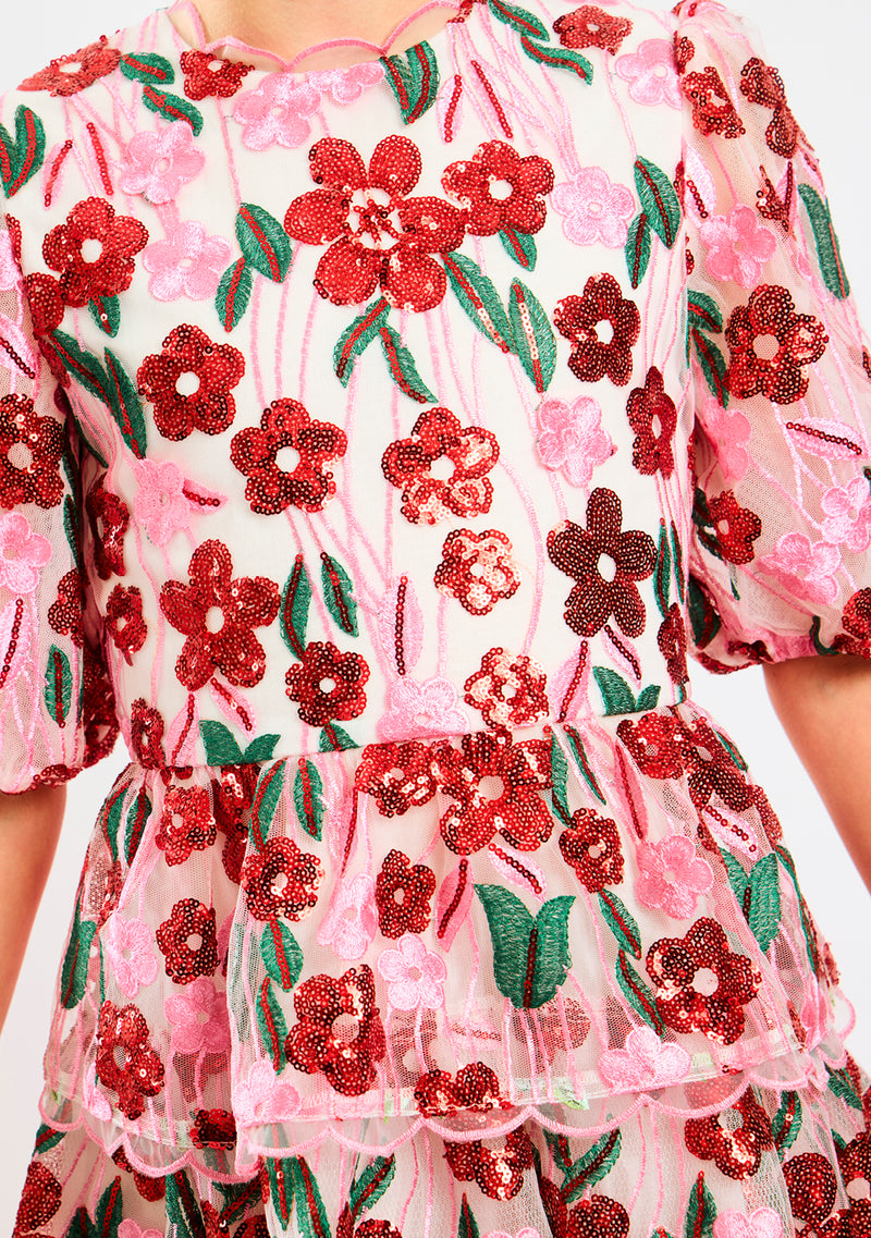 Shyla Embroidered Mini Dress