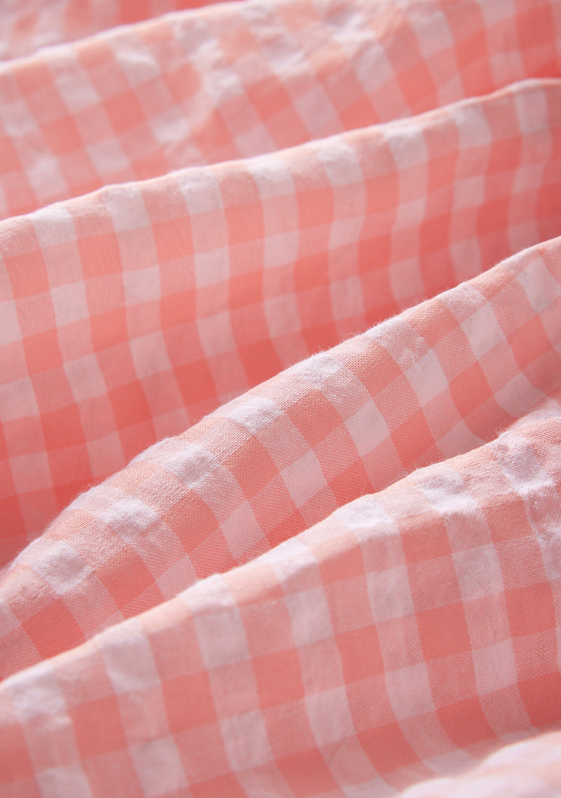 Gingham Cotton Maxi Dress