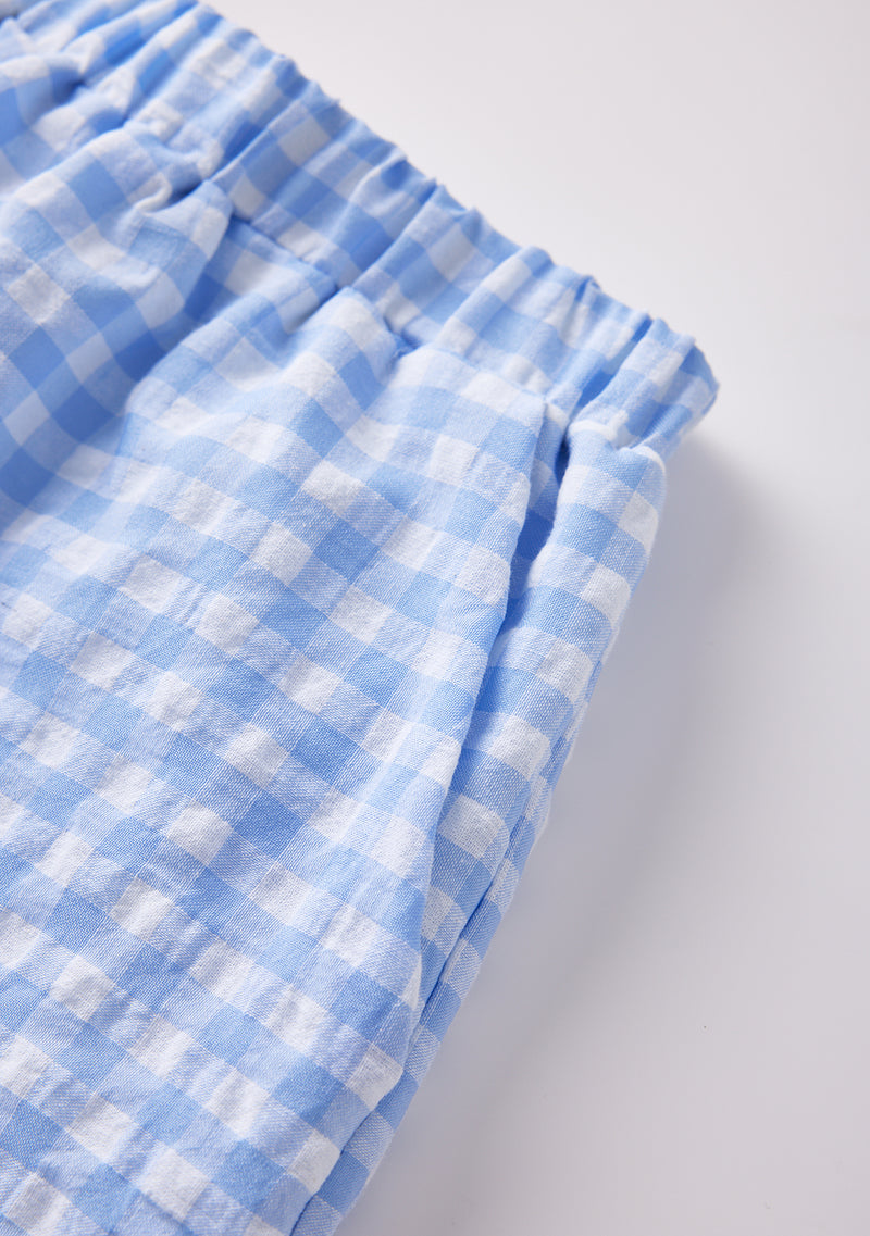 Gingham Cotton Shorts