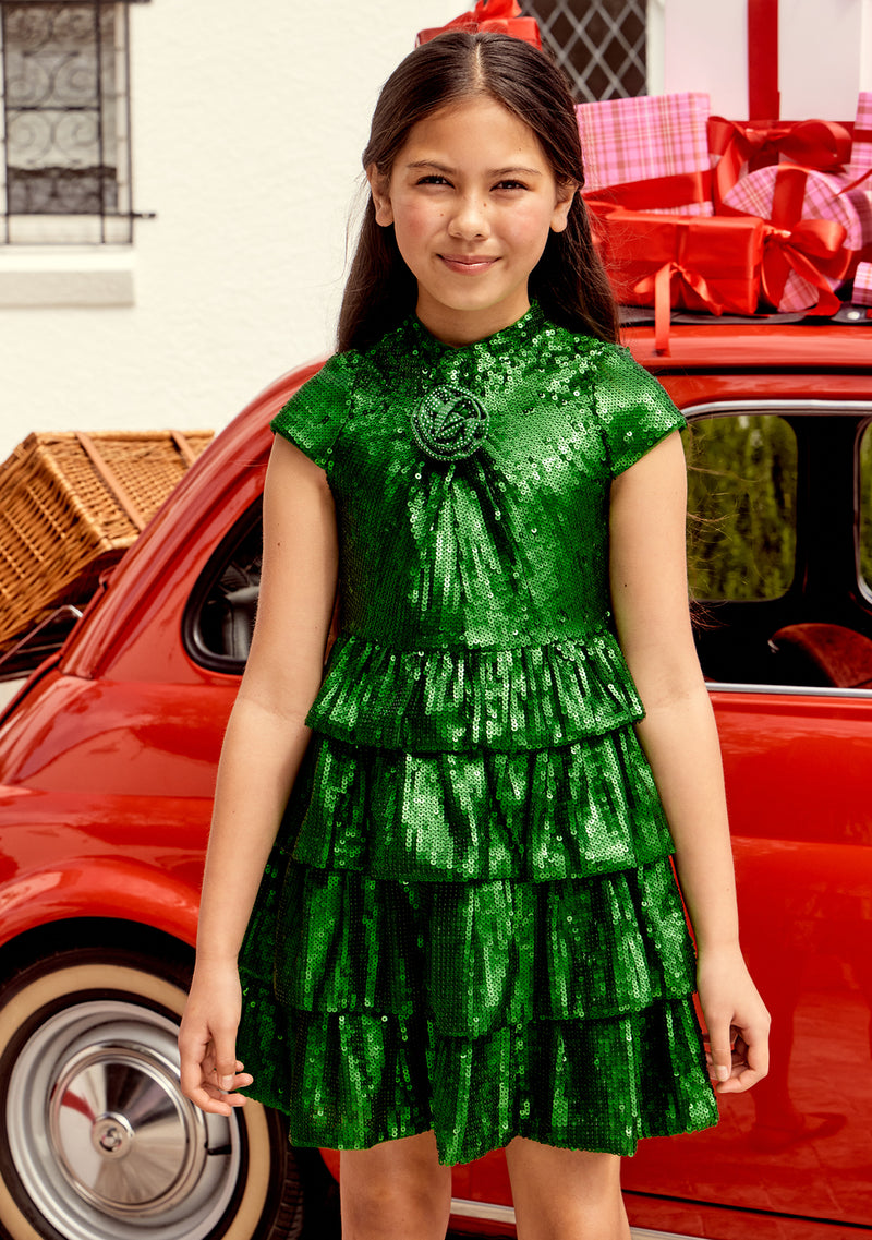 Marlo Kids | Festive Sequin Dress Marlo Kids | Festive Sequin Dress
