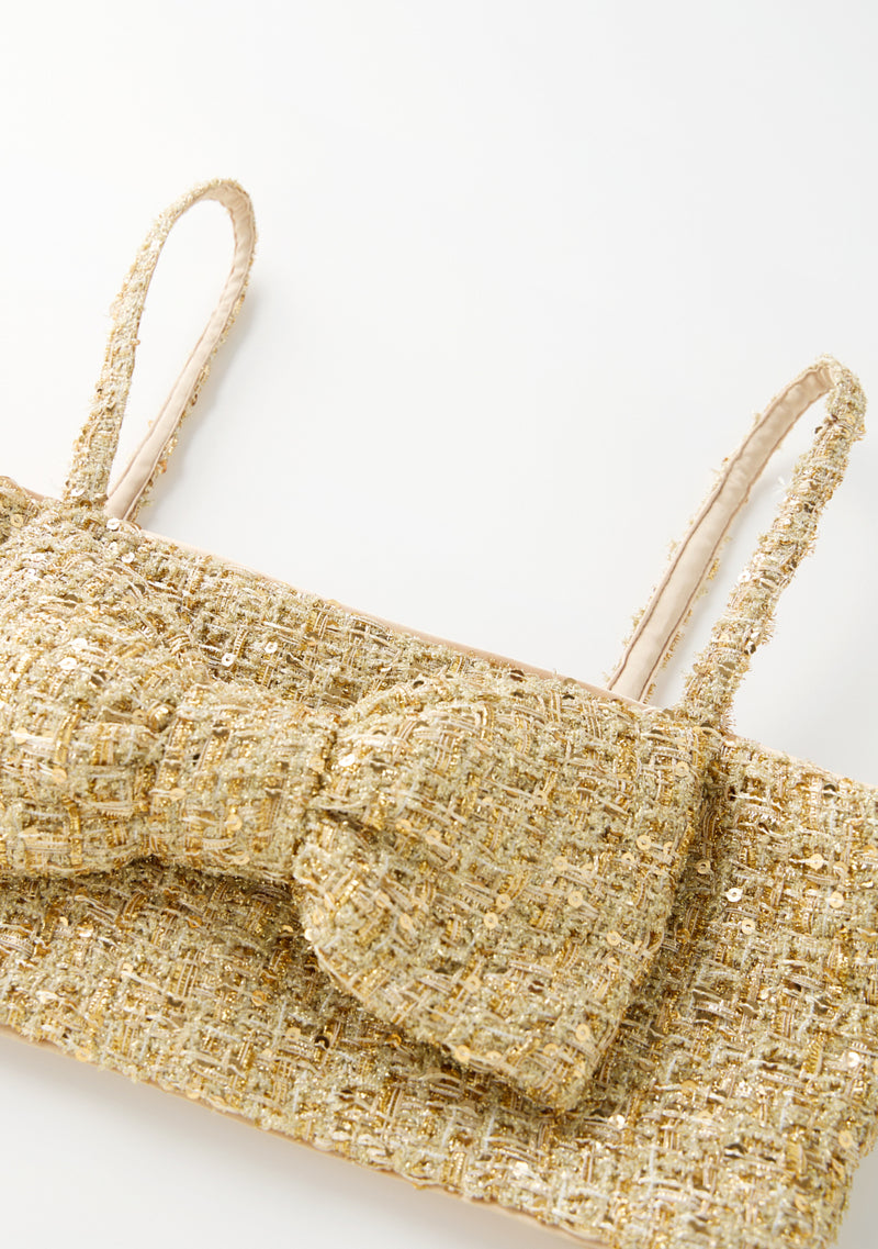 Celina Tweed Top