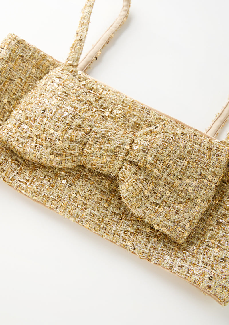 Celina Tweed Top