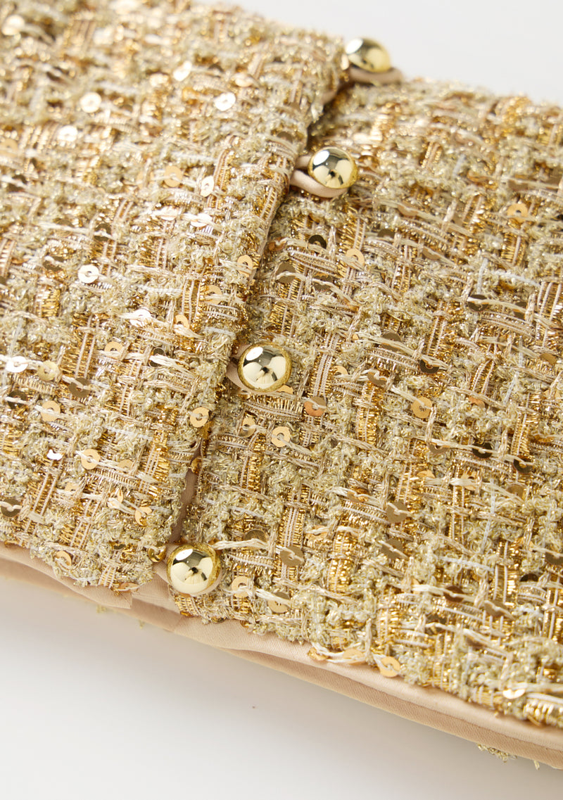 Celina Tweed Top