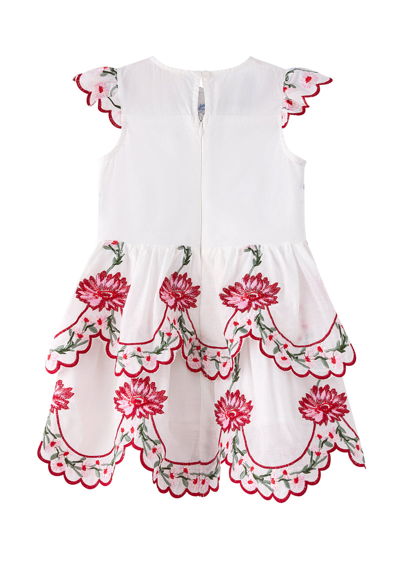 Marlo Kids | Maisie Embroidered Frill Dress (Baby) Marlo Kids | Maisie Embroidered Frill Dress (Baby)