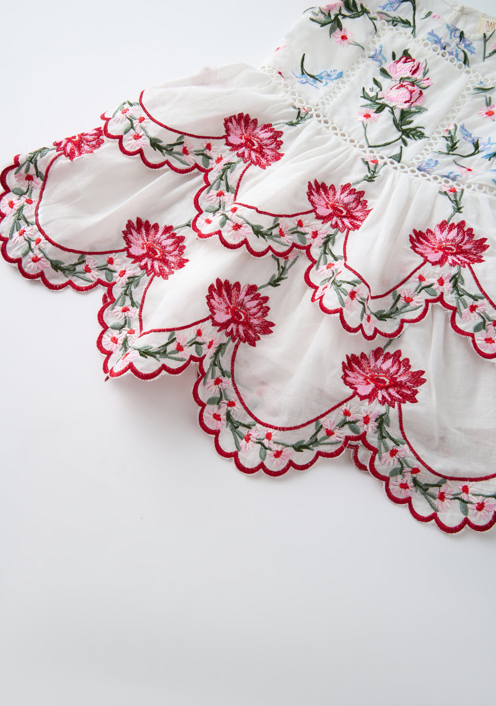 Marlo Kids | Maisie Embroidered Frill Dress (Baby) Marlo Kids | Maisie Embroidered Frill Dress (Baby)
