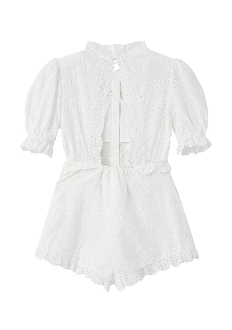 Eloise Embroidered Romper
