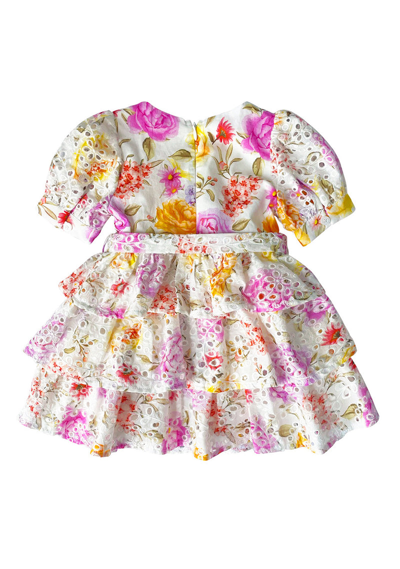 Arielle Embroidered Frill Dress (Baby)