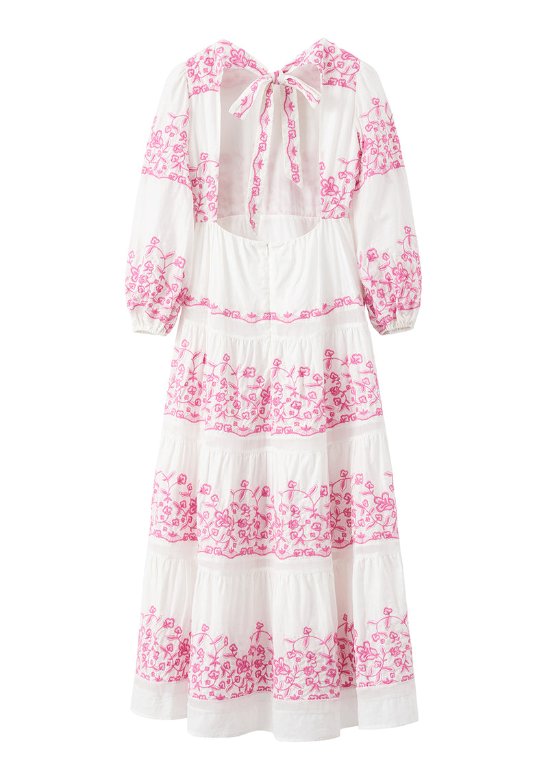 Evelyn Embroidered Maxi Dress