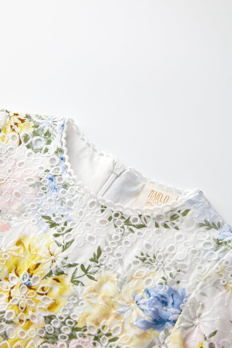 Fleur Embroidered  Dress (Baby)