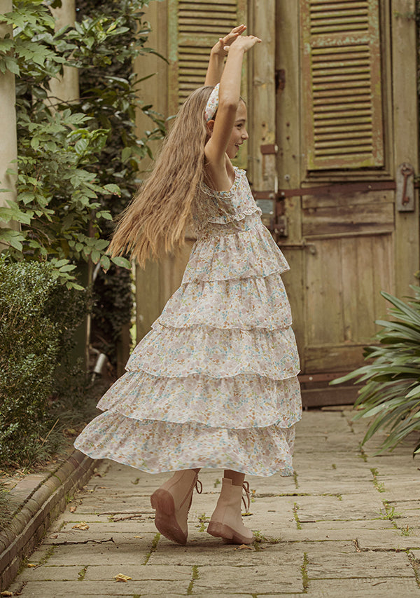 Alicia Maxi Frill Dress