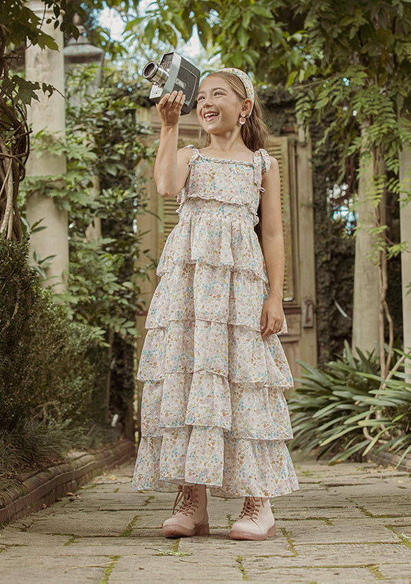 Alicia Maxi Frill Dress