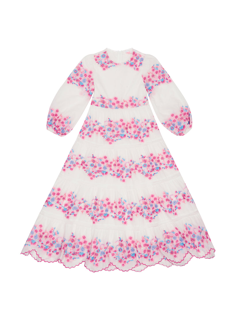 Aria Embroidered Maxi Dress