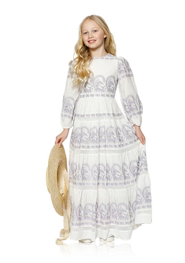 Kids white clearance maxi dress