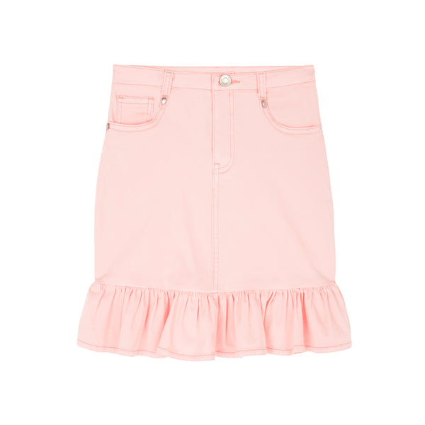 Denim Skirt (Dusty Pink)